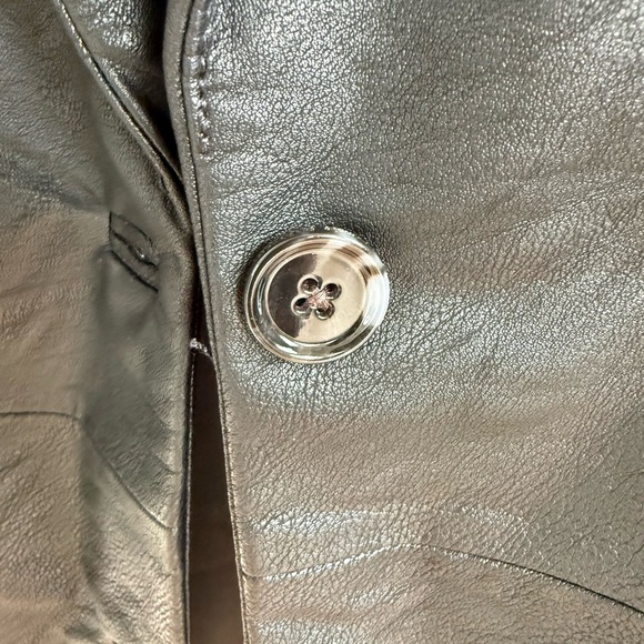 Abercrombie & Fitch Vegan Leather Black Blazer Jacket • Small • NWT - Picture 12 of 12